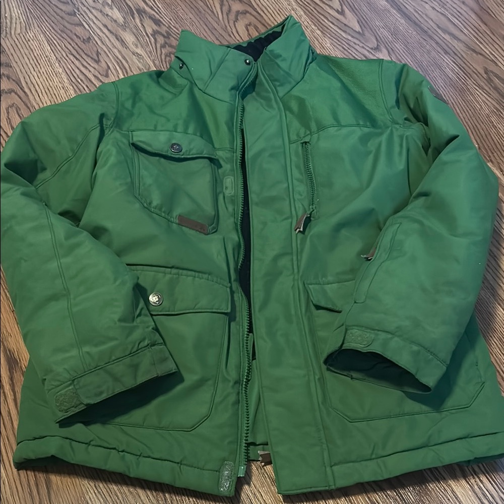 Kamik Green Military Field Jacket with Insulation